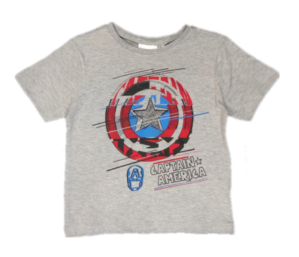 Avengers T-Shirt in grau mit Captain America | MARVEL Avengers T-Shirt in grau mit Captain America | MARVEL